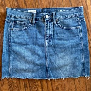 Gap denim mini skirt